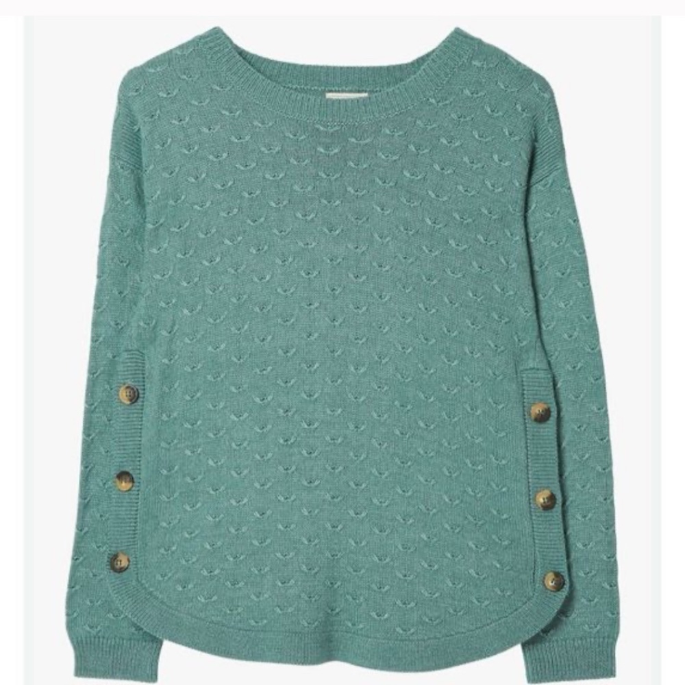 Fat Face side button sweater
